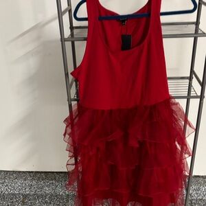 torrid Red Layered Tulle Party Dress for Kids